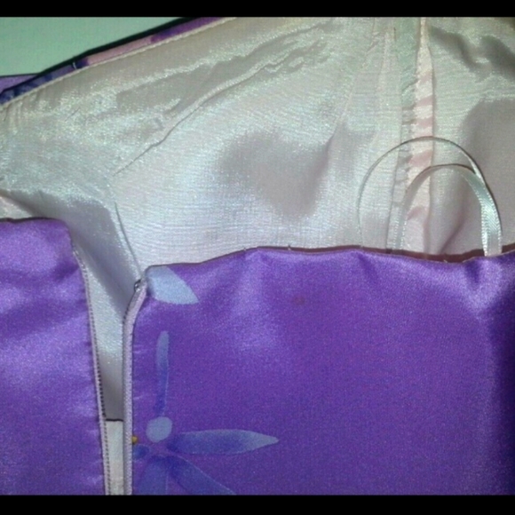 ALI RO Silk Floral Tube Mini Dress BARBIE Style Pink Travel Wardrobe S - Picture 6 of 8